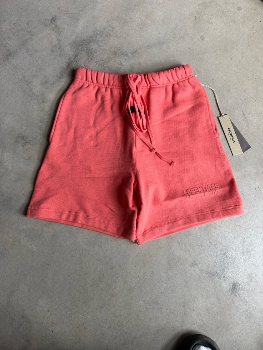 Fear of God Essentials Coral Shorts SS22 Size Large Brand New